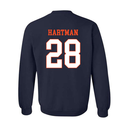 Virginia - NCAA Baseball : Lucas Hartman - Crewneck Sweatshirt-1