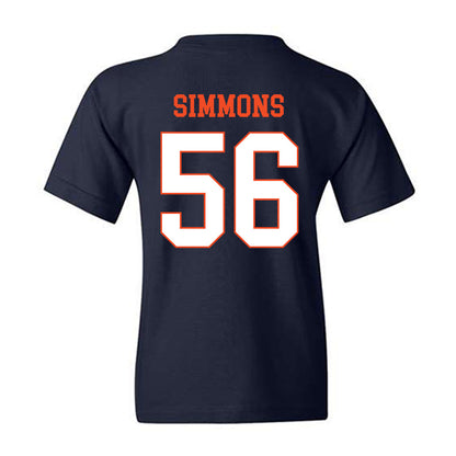 Virginia - NCAA Football : Tyler Simmons - Youth T-Shirt-1