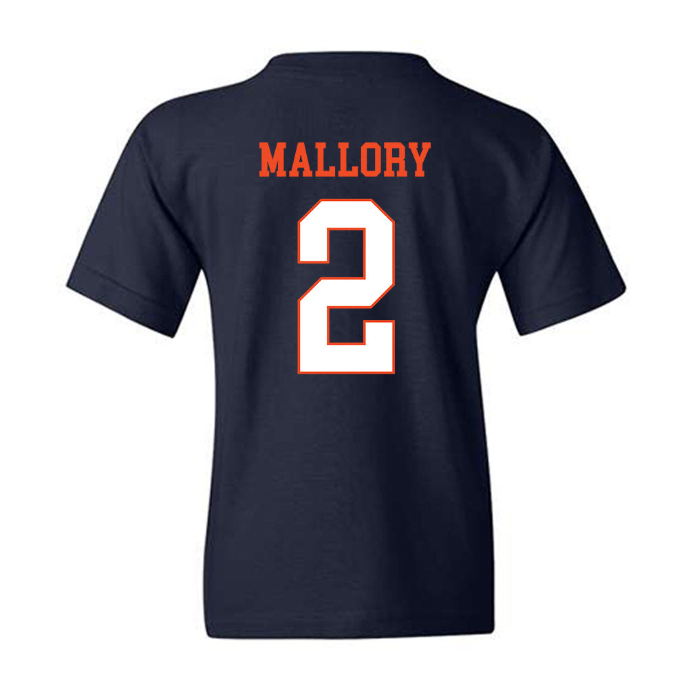 Virginia - NCAA Men's Basketball : Chance Mallory - Youth T-Shirt-1