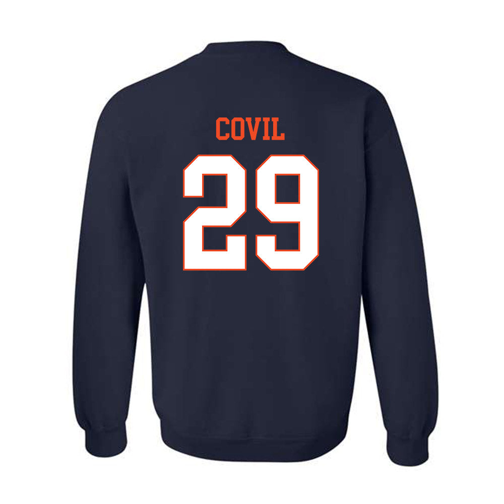 Virginia - NCAA Football : Jayden Covil - Crewneck Sweatshirt-1