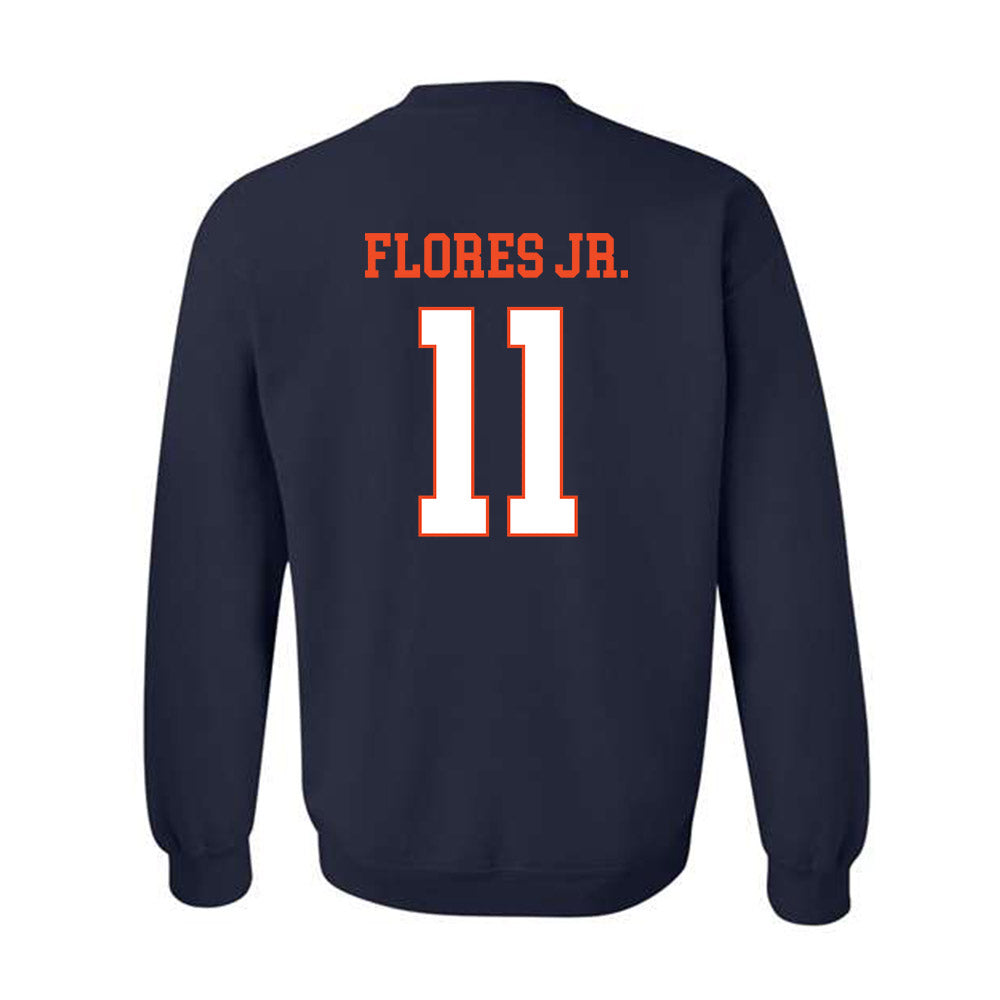Virginia - NCAA Football : Rico Flores Jr. - Crewneck Sweatshirt-1