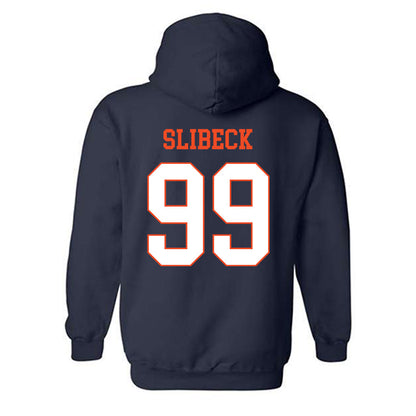 Virginia - NCAA Football : Elijah Slibeck - Hooded Sweatshirt-1