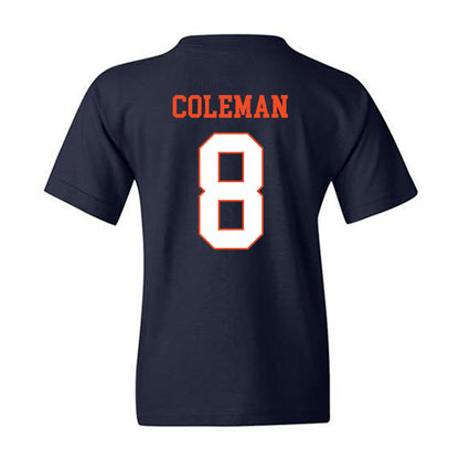 Virginia - NCAA Football : TyLyric Coleman - Youth T-Shirt-1