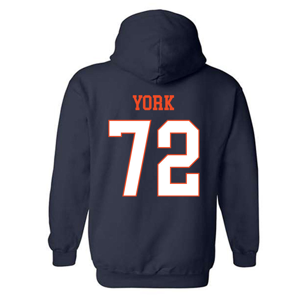 Virginia - NCAA Football : Ben York - Hooded Sweatshirt-1