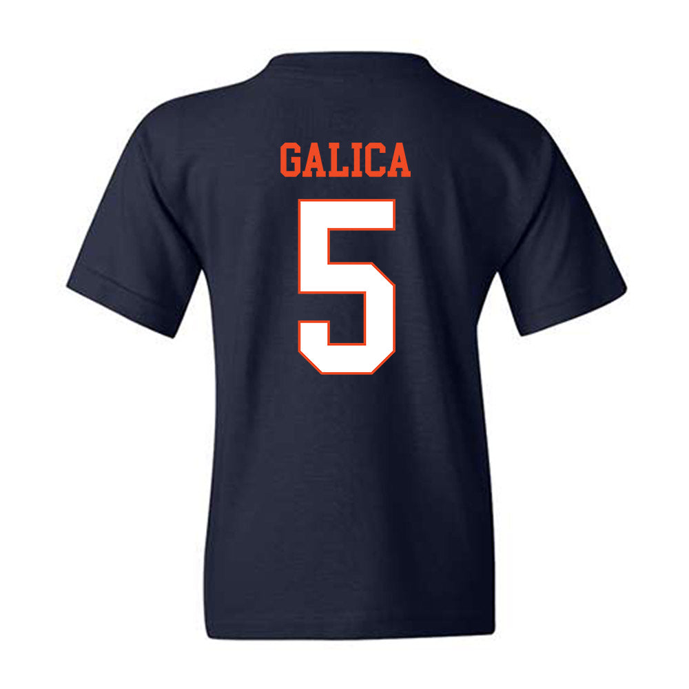 Virginia - NCAA Women's Lacrosse : Kate Galica - Youth T-Shirt-1