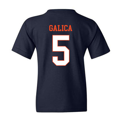 Virginia - NCAA Women's Lacrosse : Kate Galica - Youth T-Shirt-1