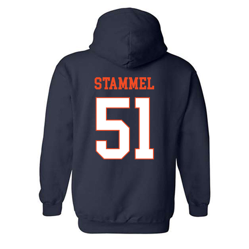 Virginia - NCAA Baseball : Max Stammel - Hooded Sweatshirt-1