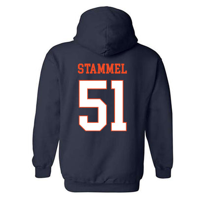Virginia - NCAA Baseball : Max Stammel - Hooded Sweatshirt-1