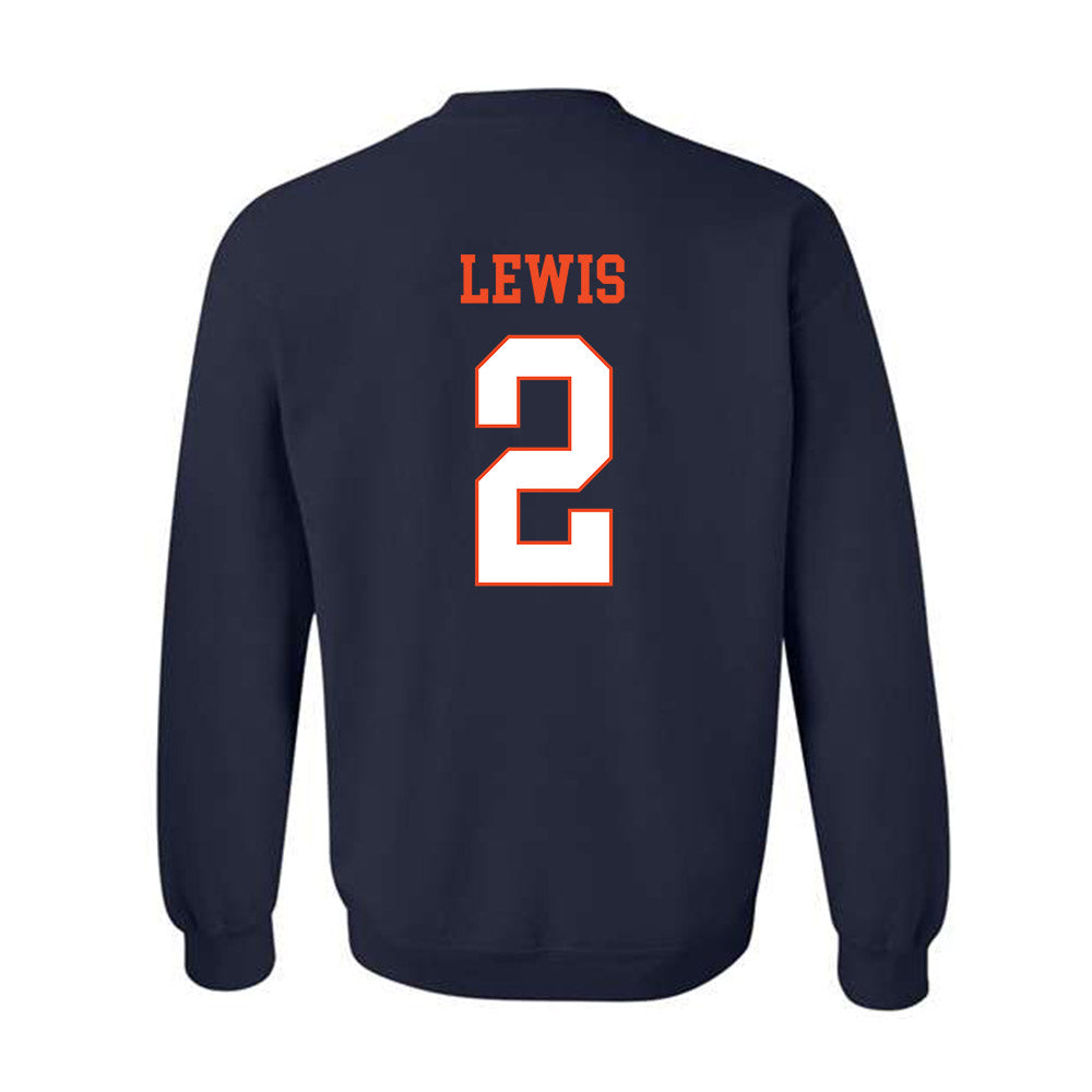 Virginia - NCAA Football : Peyton Lewis - Crewneck Sweatshirt-1