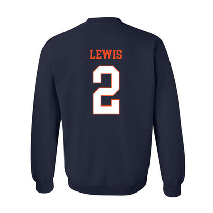 Virginia - NCAA Football : Peyton Lewis - Crewneck Sweatshirt-1