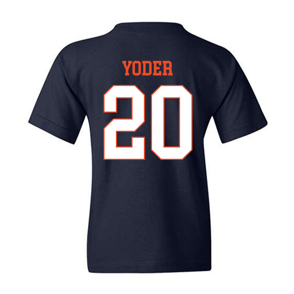 Virginia - NCAA Baseball : Noah Yoder - Youth T-Shirt-1