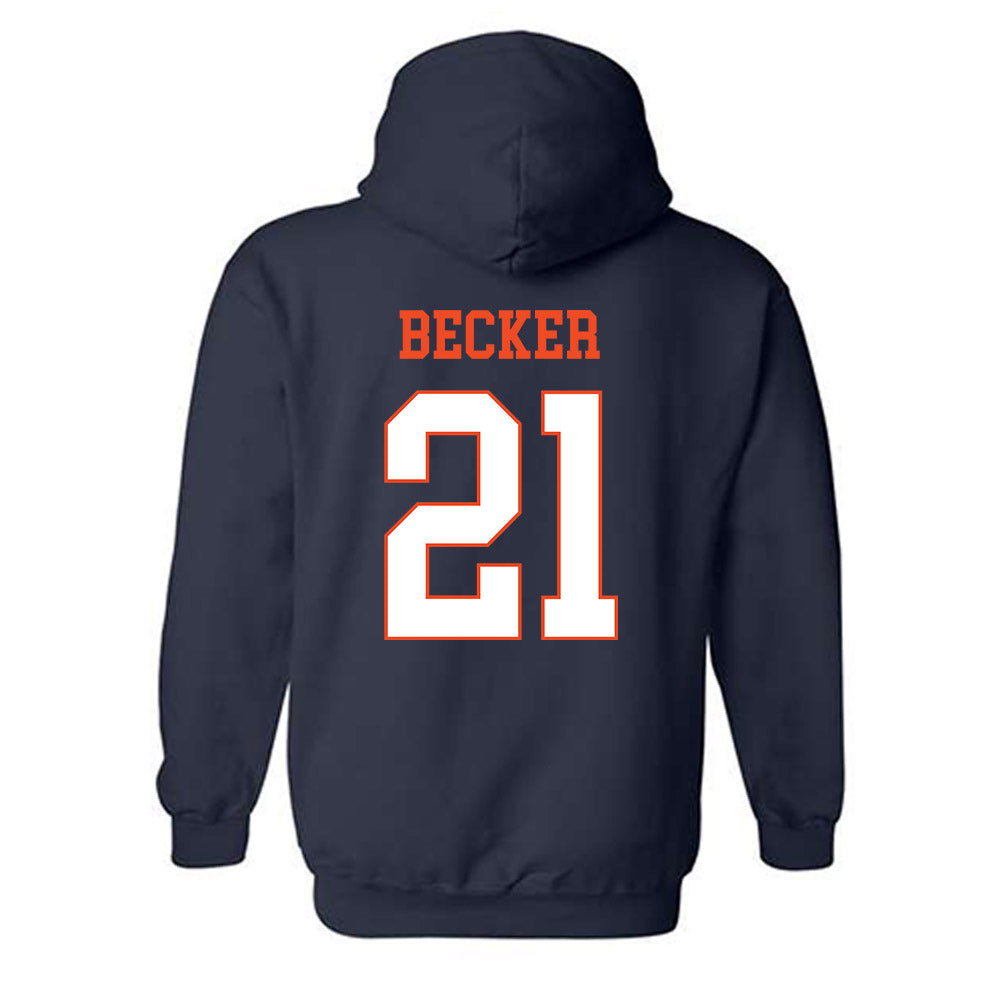 Virginia - NCAA Baseball : Eric Becker - Hooded Sweatshirt-1