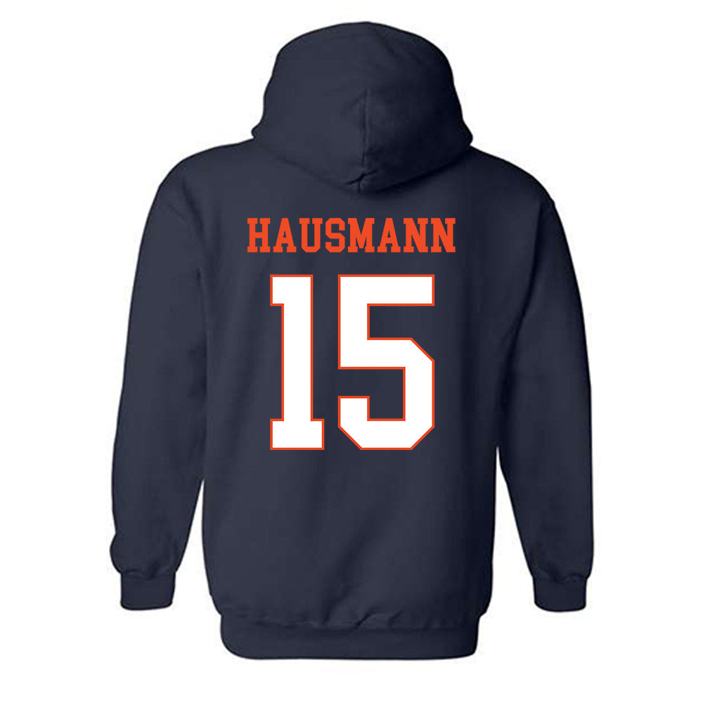 Virginia - NCAA Men's Lacrosse : Hudson Hausmann - Hooded Sweatshirt-1