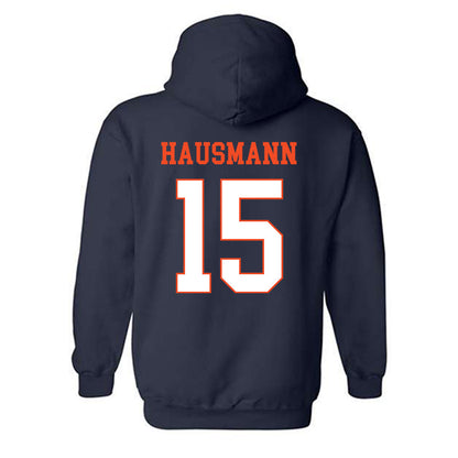 Virginia - NCAA Men's Lacrosse : Hudson Hausmann - Hooded Sweatshirt-1