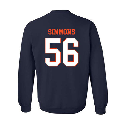 Virginia - NCAA Football : Tyler Simmons - Crewneck Sweatshirt-1