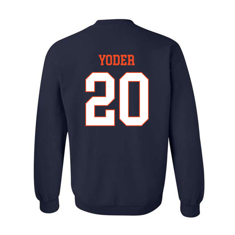 Virginia - NCAA Baseball : Noah Yoder - Crewneck Sweatshirt-1