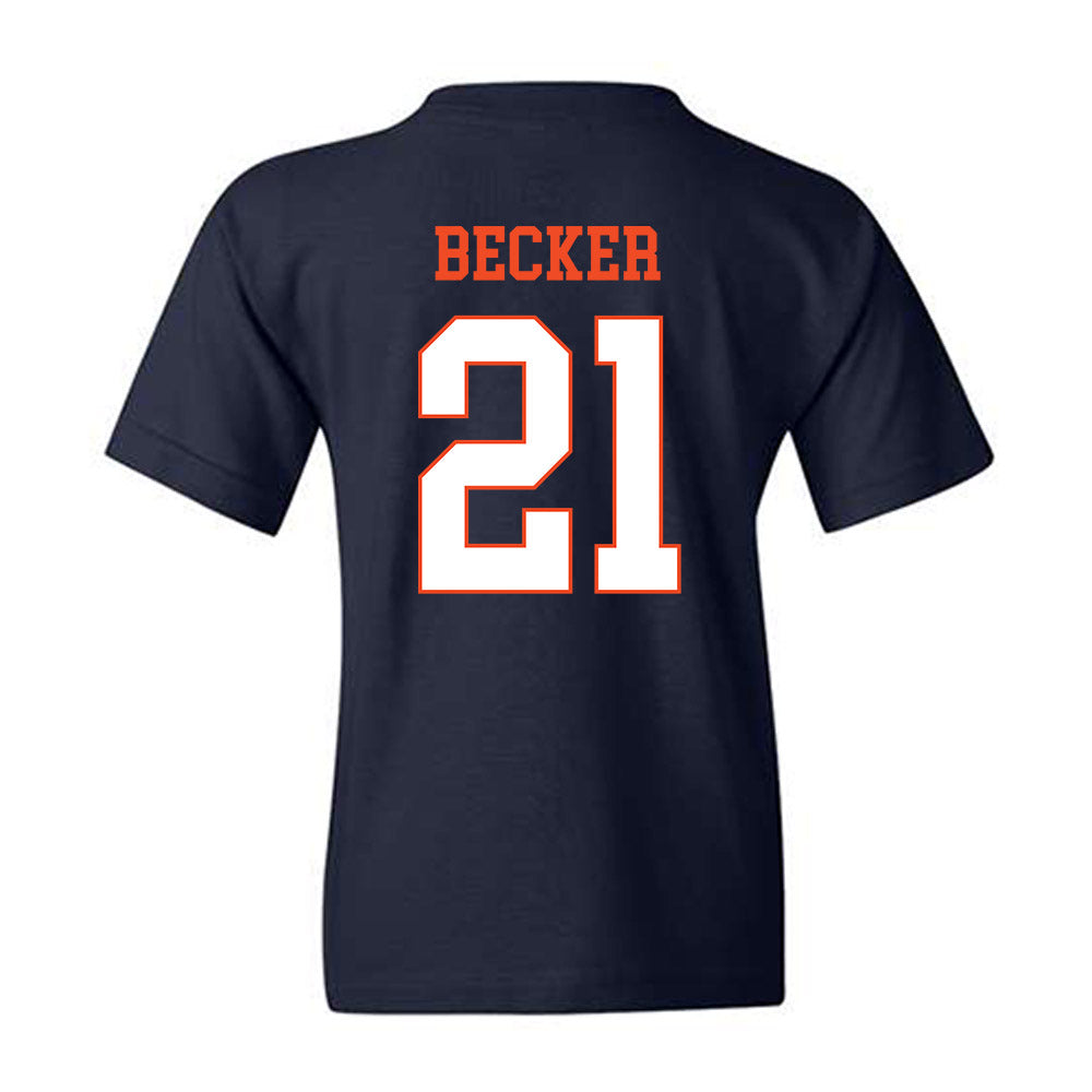 Virginia - NCAA Baseball : Eric Becker - Youth T-Shirt-1