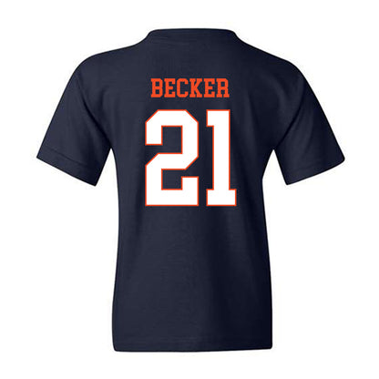 Virginia - NCAA Baseball : Eric Becker - Youth T-Shirt-1