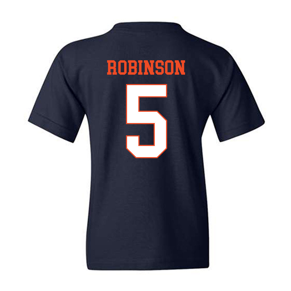 Virginia - NCAA Football : Kam Robinson - Youth T-Shirt-1