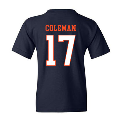 Virginia - NCAA Football : TyLyric Coleman - Youth T-Shirt-1