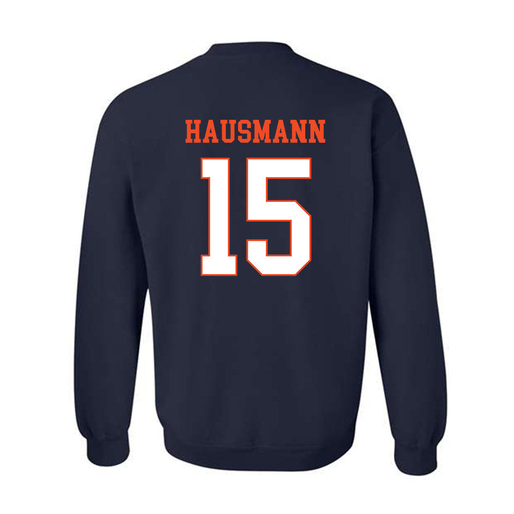 Virginia - NCAA Men's Lacrosse : Hudson Hausmann - Crewneck Sweatshirt-1