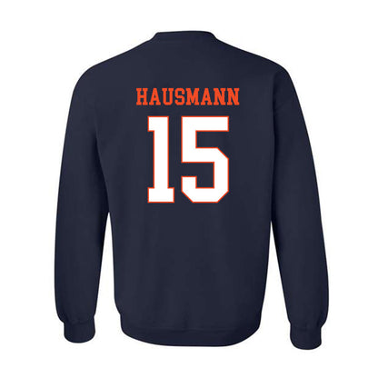 Virginia - NCAA Men's Lacrosse : Hudson Hausmann - Crewneck Sweatshirt-1