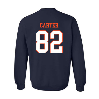 Virginia - NCAA Football : DaMari Carter - Crewneck Sweatshirt-1