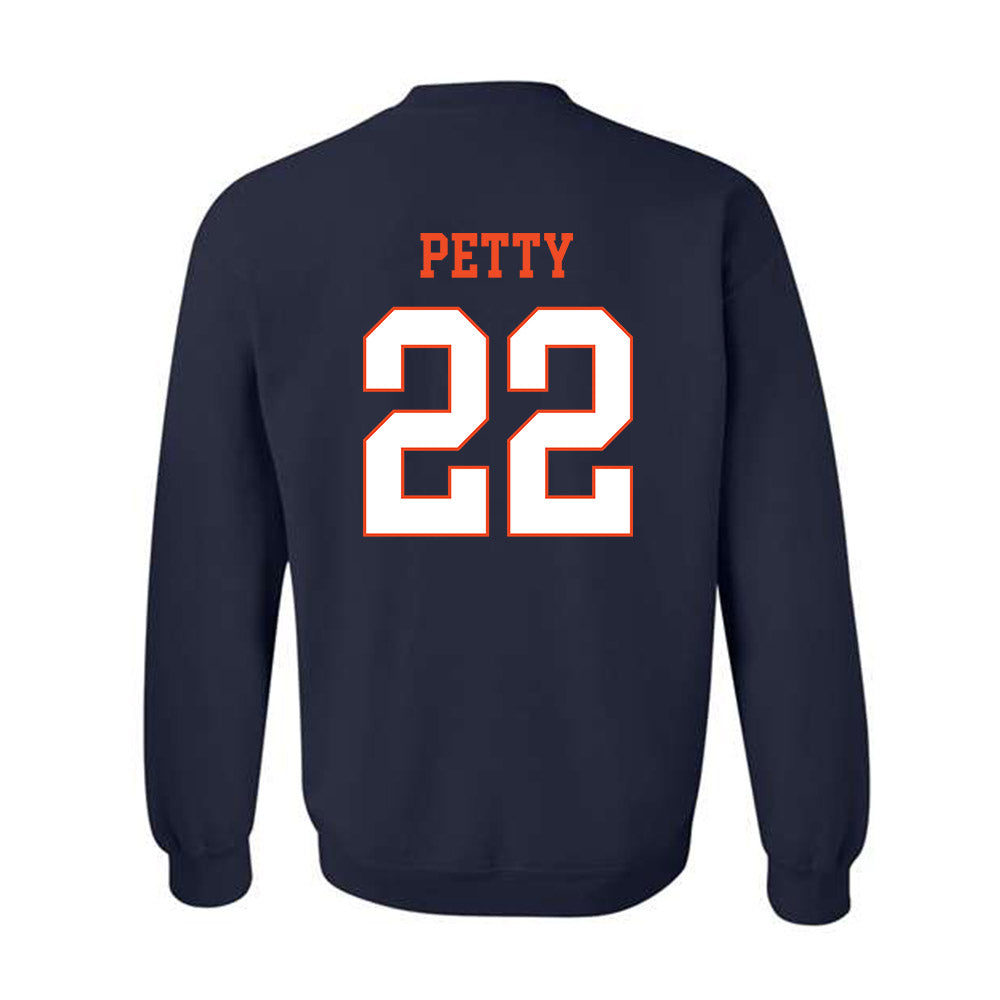 Virginia - NCAA Men's Lacrosse : Elijah Petty - Crewneck Sweatshirt-1