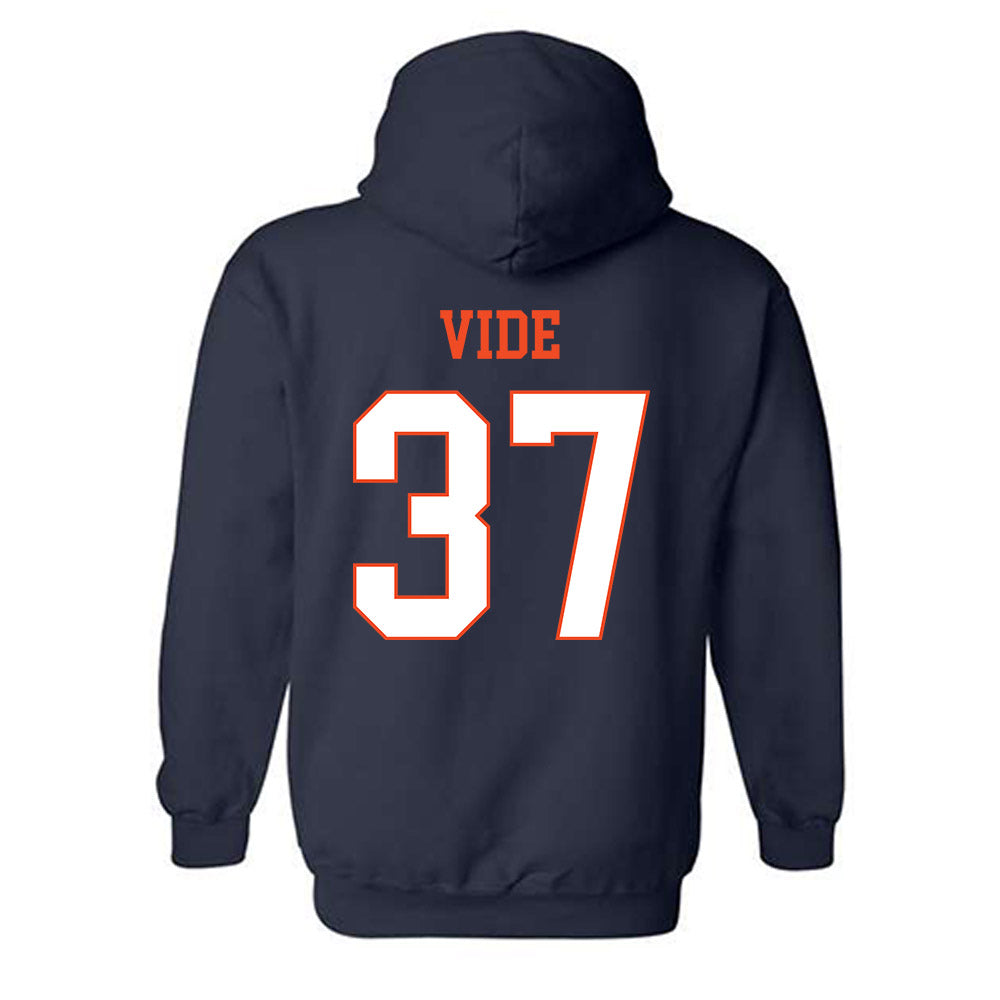 Virginia - NCAA Men's Basketball : Jan Vide - Hooded Sweatshirt-1