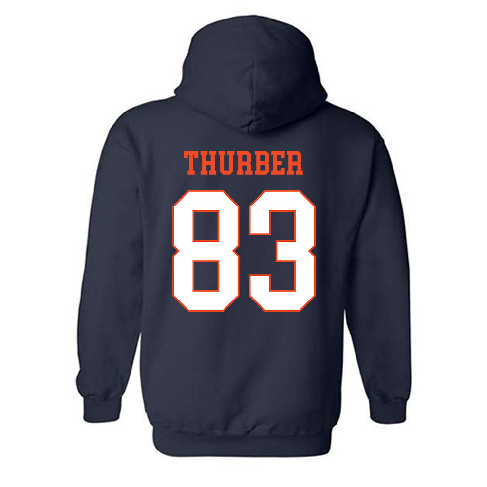 Virginia - NCAA Football : Willem Thurber - Hooded Sweatshirt-1