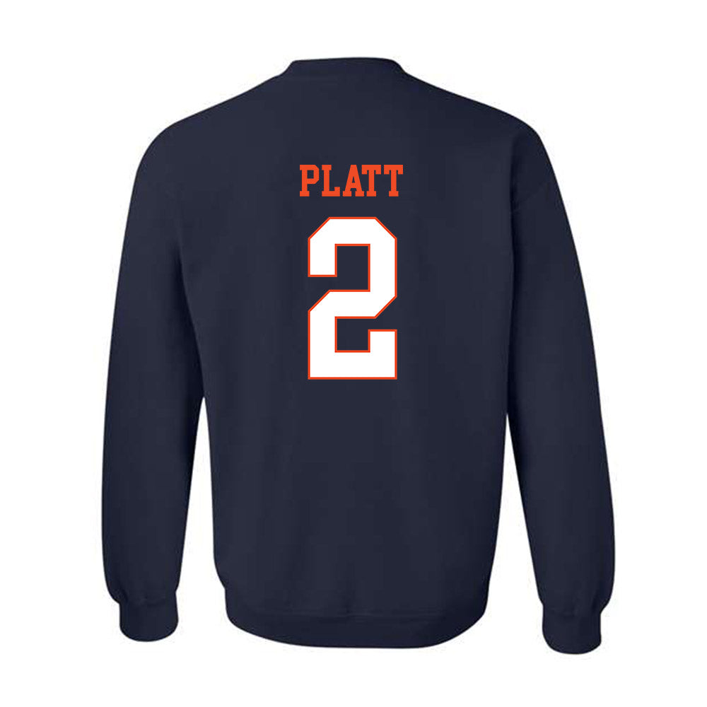 Virginia - NCAA Football : Donavon Platt - Crewneck Sweatshirt-1
