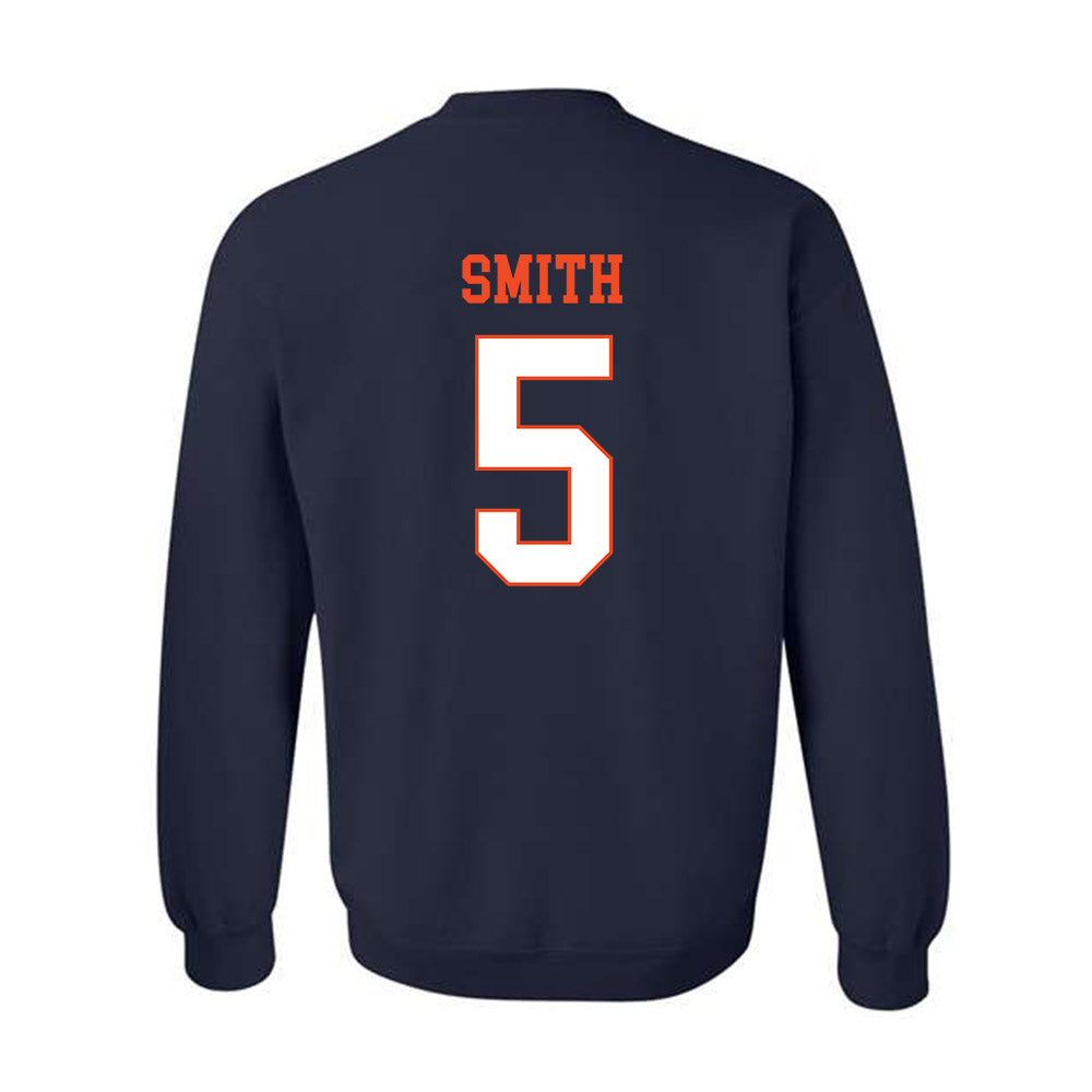 Virginia - NCAA Women's Basketball : Sa'Myah Smith - Crewneck Sweatshirt-1