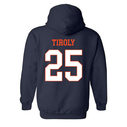 Virginia - NCAA Baseball : Joe Tiroly - Hooded Sweatshirt-1