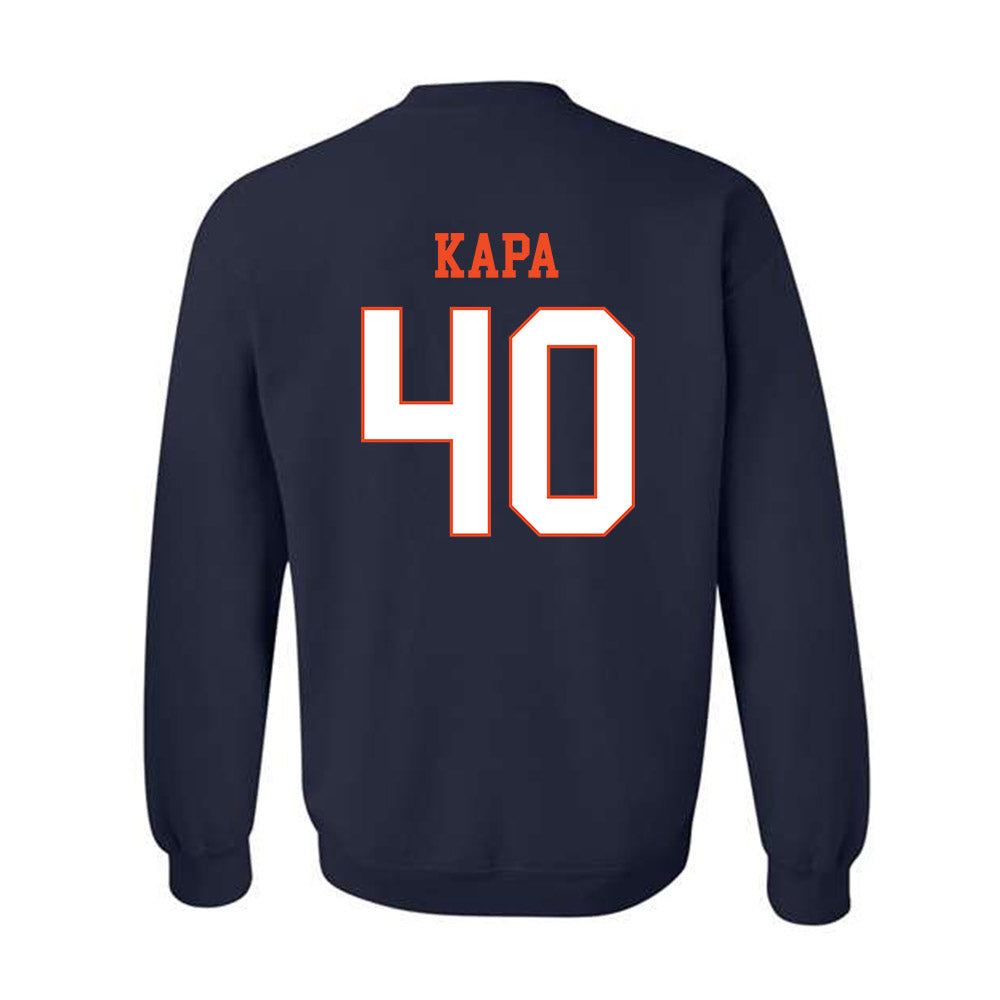 Virginia - NCAA Baseball : Tyler Kapa - Crewneck Sweatshirt-1