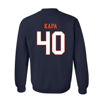 Virginia - NCAA Baseball : Tyler Kapa - Crewneck Sweatshirt-1