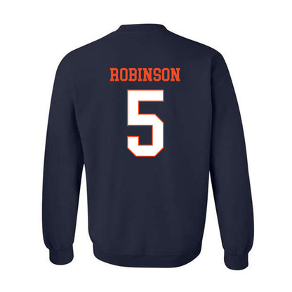 Virginia - NCAA Football : Kam Robinson - Crewneck Sweatshirt-1