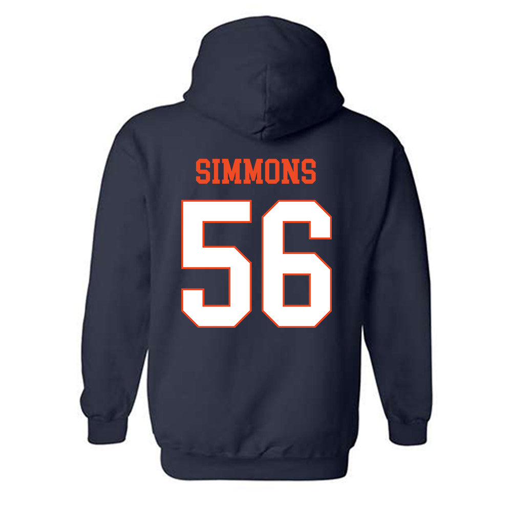Virginia - NCAA Football : Tyler Simmons - Hooded Sweatshirt-1