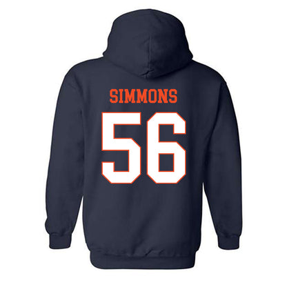 Virginia - NCAA Football : Tyler Simmons - Hooded Sweatshirt-1