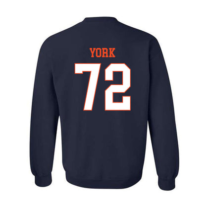 Virginia - NCAA Football : Ben York - Crewneck Sweatshirt-1