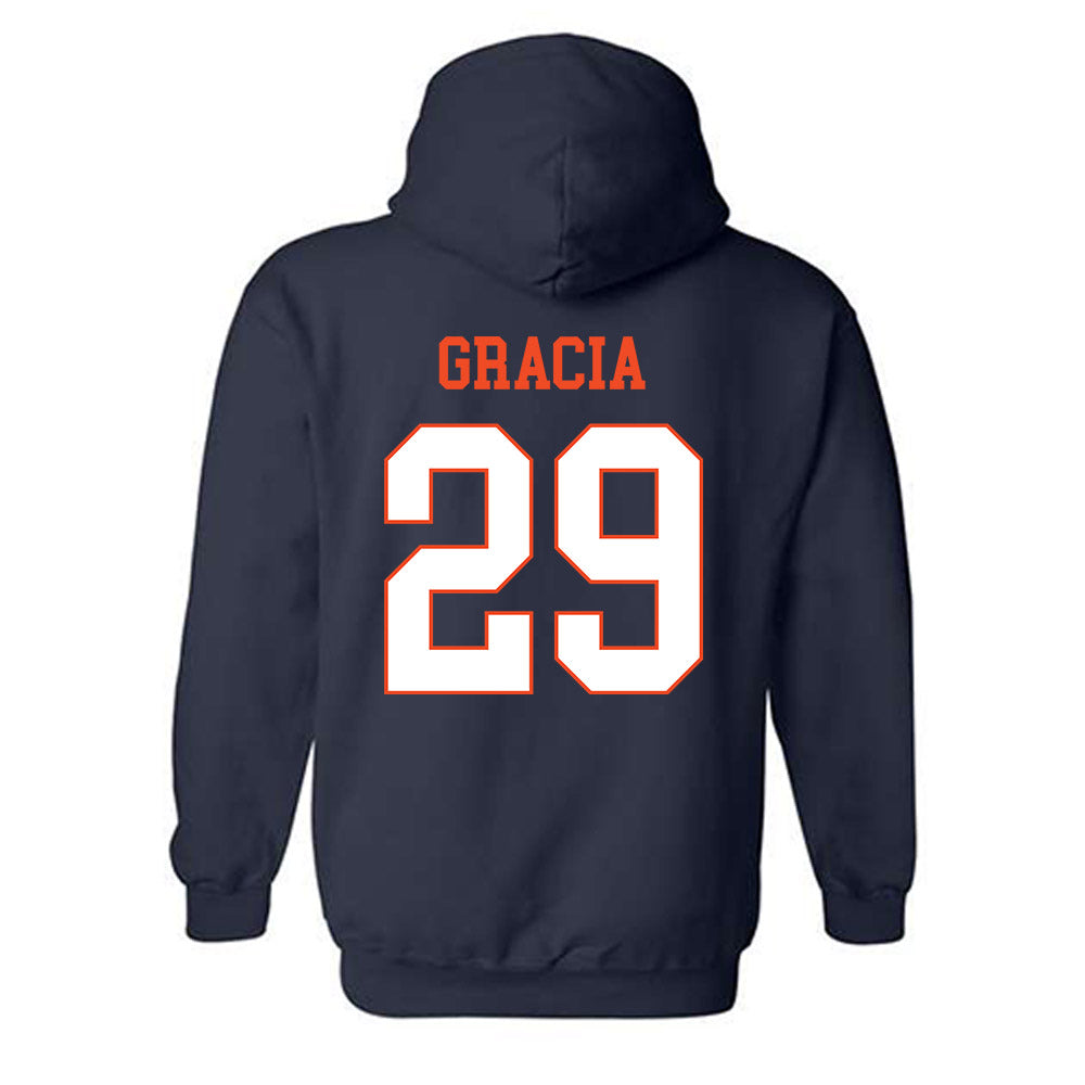 Virginia - NCAA Baseball : AJ Gracia - Hooded Sweatshirt-1