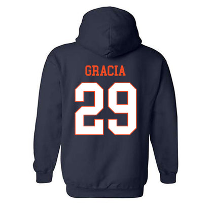 Virginia - NCAA Baseball : AJ Gracia - Hooded Sweatshirt-1