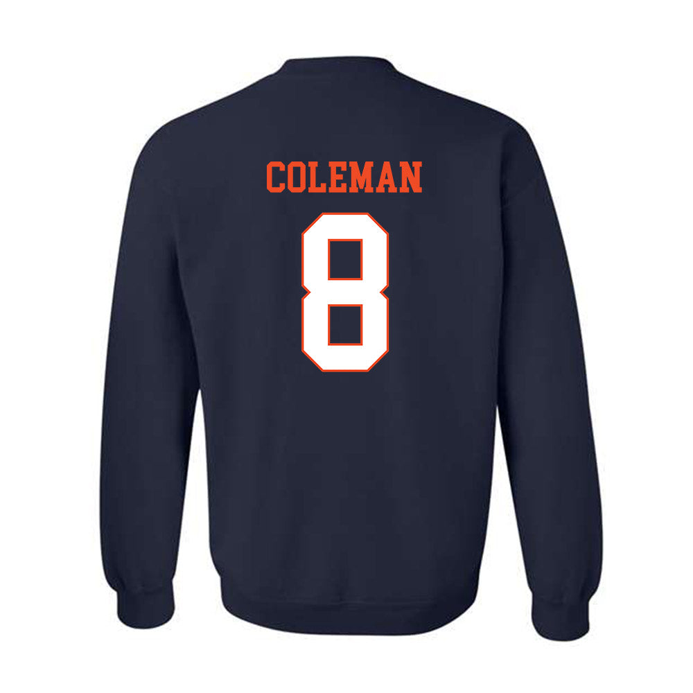 Virginia - NCAA Football : TyLyric Coleman - Crewneck Sweatshirt-1