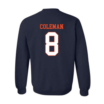 Virginia - NCAA Football : TyLyric Coleman - Crewneck Sweatshirt-1