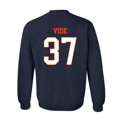 Virginia - NCAA Men's Basketball : Jan Vide - Crewneck Sweatshirt-1