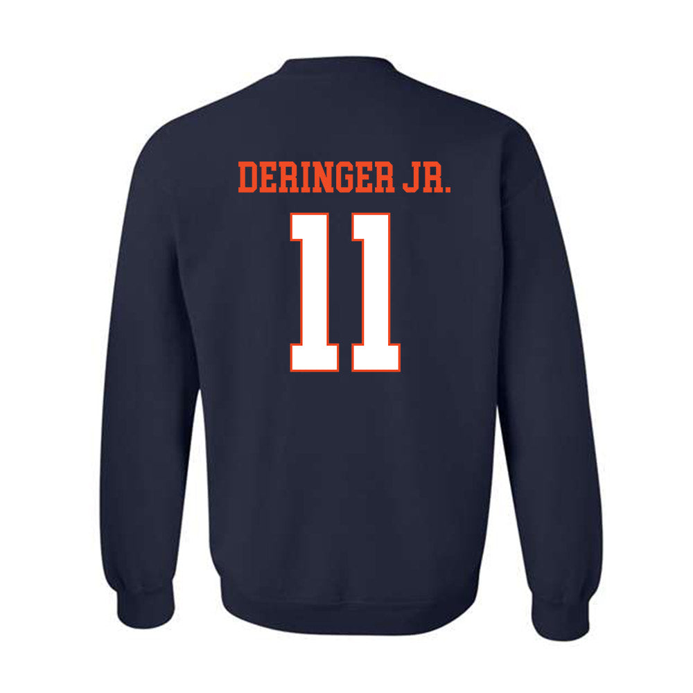 Virginia - NCAA Men's Lacrosse : James Deringer Jr. - Crewneck Sweatshirt-1