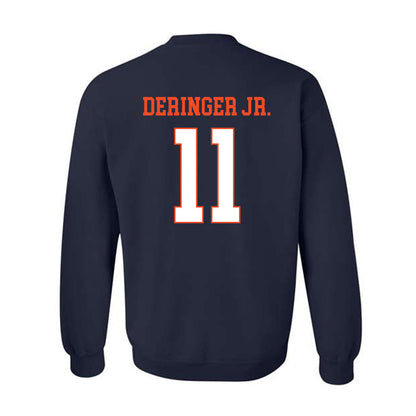 Virginia - NCAA Men's Lacrosse : James Deringer Jr. - Crewneck Sweatshirt-1