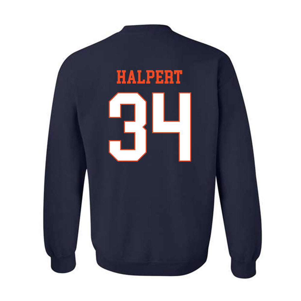 Virginia - NCAA Men's Lacrosse : Charlie Halpert - Crewneck Sweatshirt-1