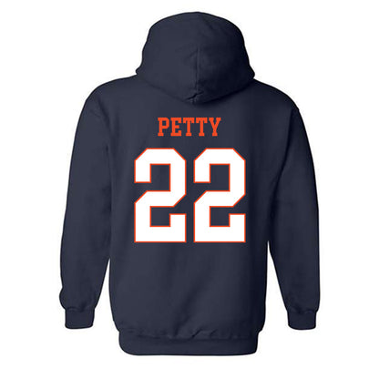 Virginia - NCAA Men's Lacrosse : Elijah Petty - Hooded Sweatshirt-1