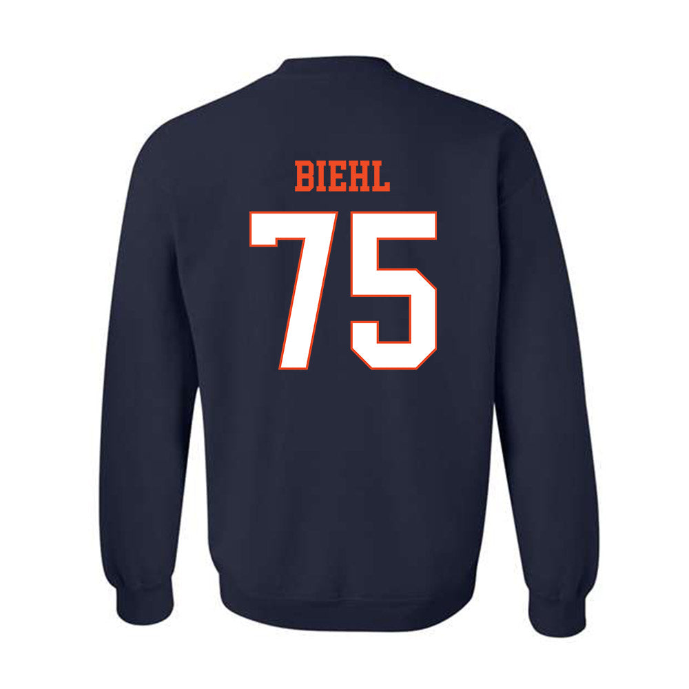 Virginia - NCAA Football : Dylan Biehl - Crewneck Sweatshirt-1