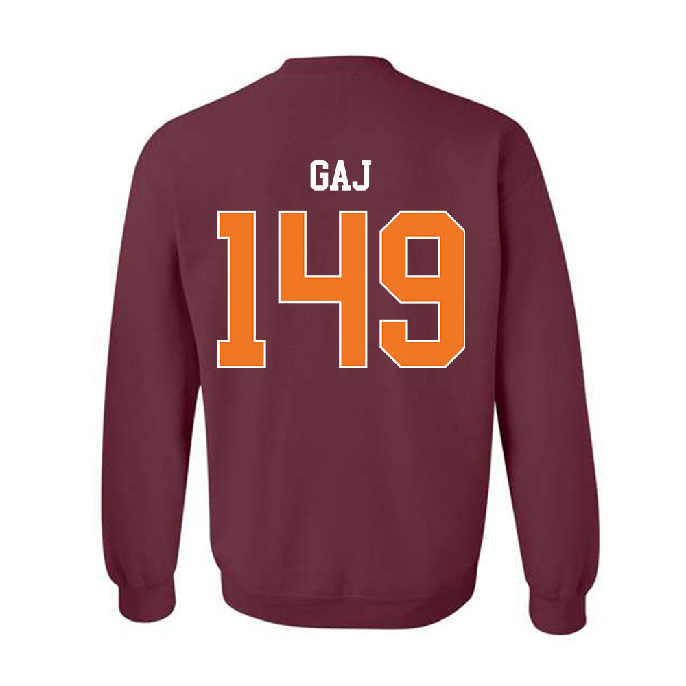 Virginia Tech - NCAA Wrestling : Collin Gaj - Classic Shersey Crewneck Sweatshirt-1